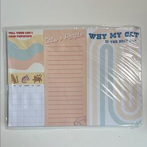 Cat Office Note Pad Sticky Notes Pack